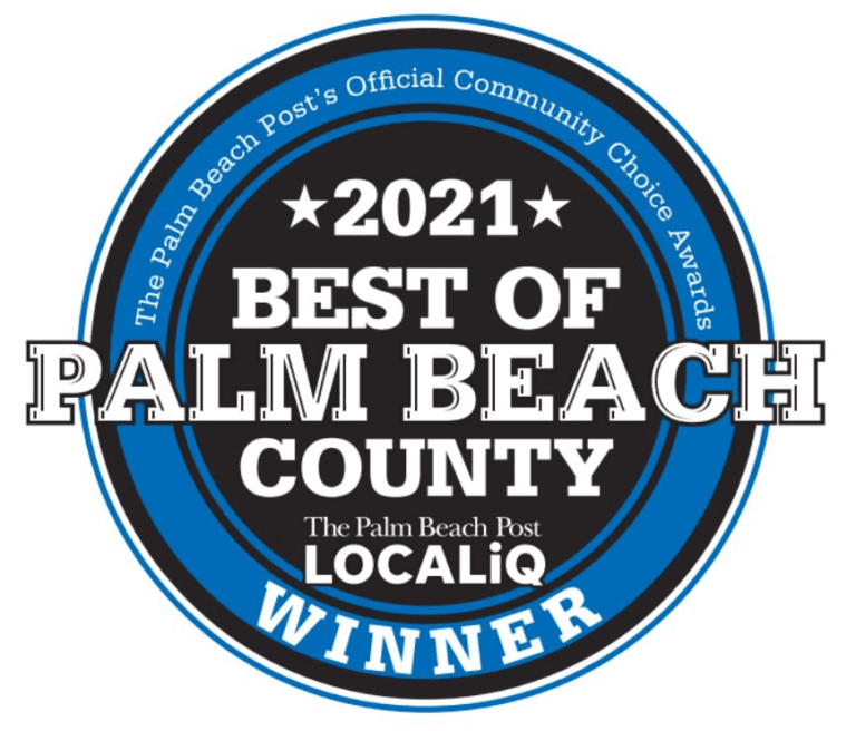 Sansone Comes In First Place Winning “Best Of Palm Beach County Award